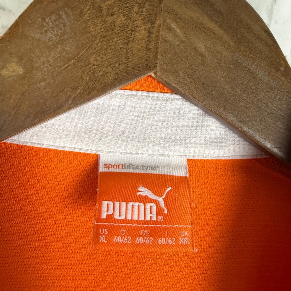Puma Sportlifestyle Mens XL Orange Golf Polo Shirt Short Sleeve Performance - Picture 3 of 8